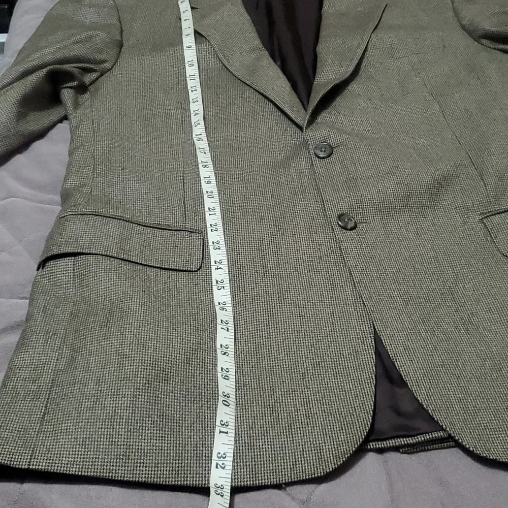 Lands' End Wool Cashmere Blend Blazer Sport Jacket 44R
